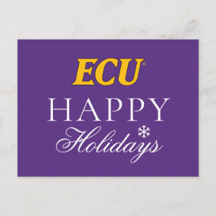 Universiteit van East Carolina   ECU LOGO Feestdagenkaart