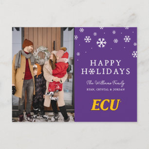 Universiteit van East Carolina   ECU LOGO Feestdagenkaart