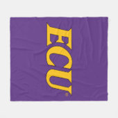 Universiteit van East Carolina | ECU LOGO Fleece Deken (Voorkant (Horizontaal))
