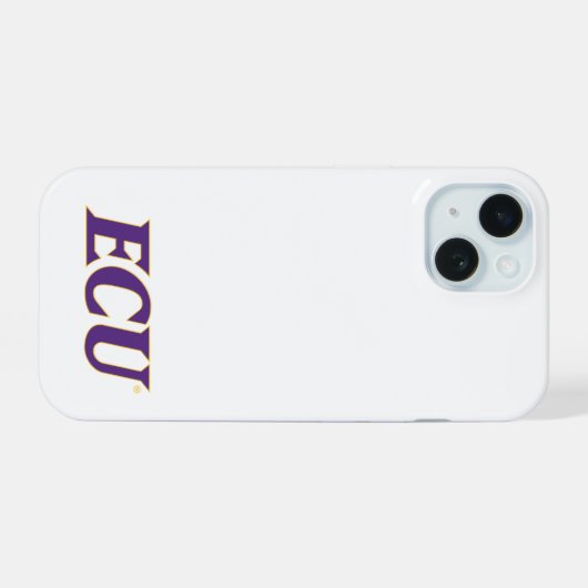 Universiteit van East Carolina | ECU LOGO iPhone 15 Case (Achterkant horizontaal)