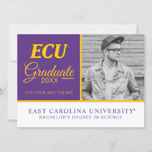 Universiteit van East Carolina ECU LOGO Kaart