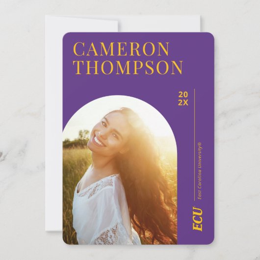 Universiteit van East Carolina | ECU LOGO Kaart (Voorkant)