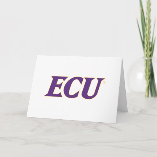 Universiteit van East Carolina | ECU LOGO Kaart (Voorkant)