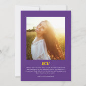 Universiteit van East Carolina | ECU LOGO Kaart (Achterkant)