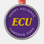 Universiteit van East Carolina | ECU LOGO Metalen Ornament (Voorkant)