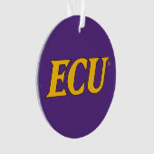 Universiteit van East Carolina | ECU LOGO Ornament (voorkant)