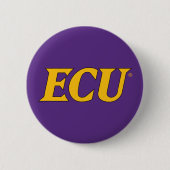 Universiteit van East Carolina | ECU LOGO Ronde Button 5,7 Cm (Voorkant)