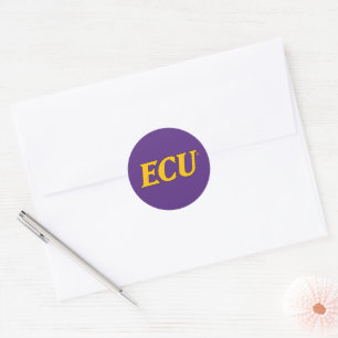 Universiteit van East Carolina ECU LOGO Ronde Sticker