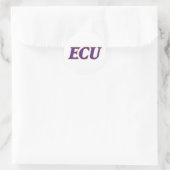 Universiteit van East Carolina | ECU LOGO Ronde Sticker (Tas)
