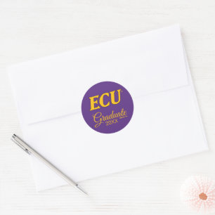 Universiteit van East Carolina ECU LOGO Ronde Sticker