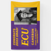 Universiteit van East Carolina | ECU LOGO Spandoek (Verticaal)