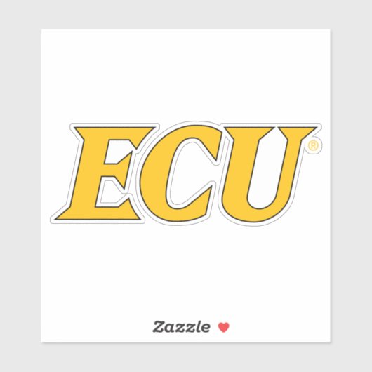 Universiteit van East Carolina | ECU LOGO Sticker (Vel)
