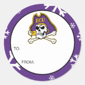Universiteit van East Carolina | ECU Piraten 2 Ronde Sticker (Voorkant)