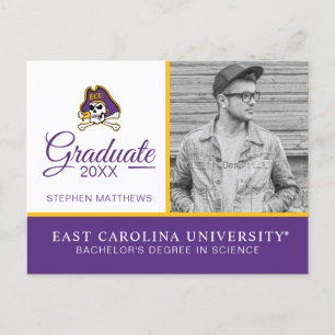 Universiteit van East Carolina ECU Piraten Aankondigingskaart