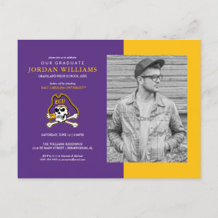 Universiteit van East Carolina   ECU Piraten Aankondigingskaart