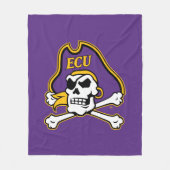 Universiteit van East Carolina | ECU Piraten Fleece Deken (Voorkant)