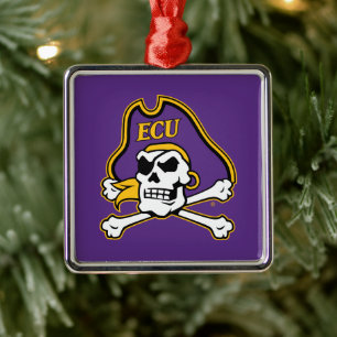 Universiteit van East Carolina   ECU Piraten Metalen Ornament