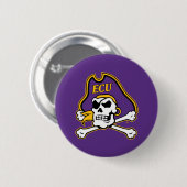 Universiteit van East Carolina | ECU Piraten Ronde Button 5,7 Cm (Voorkant /achterkant)