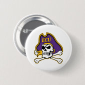 Universiteit van East Carolina | ECU Piraten Ronde Button 5,7 Cm (Voorkant /achterkant)