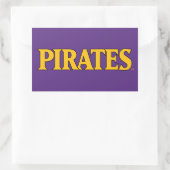 Universiteit van East Carolina | Piraten Rechthoekige Sticker (Tas)