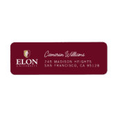 Universiteit van Elon | Afgestudeerd Etiket (Voorkant)