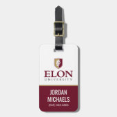 Universiteit van Elon Bagagelabel (Voorkant verticaal)