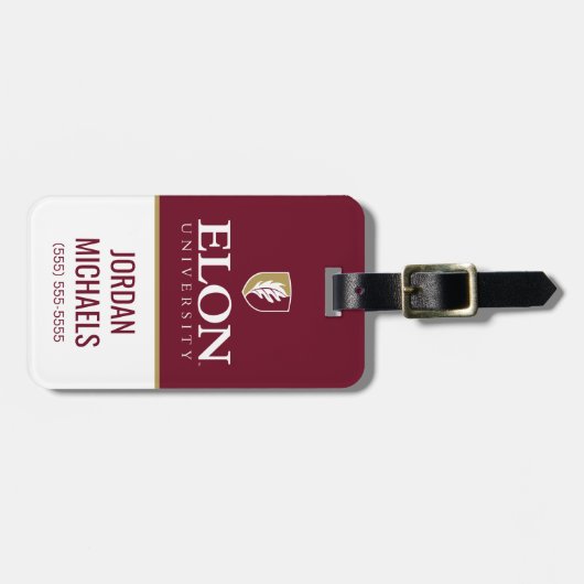 Universiteit van Elon Bagagelabel (Voorkant horizontaal)