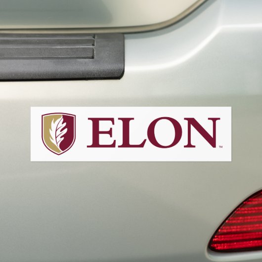 Universiteit van Elon Bumpersticker (Op auto)