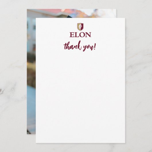 Universiteit van Elon | Dank je Bedankkaart (Voorkant / Achterkant)