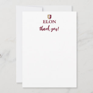 Universiteit van Elon Dank je Bedankkaart
