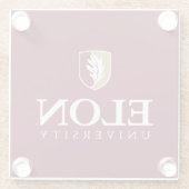 Universiteit van Elon Glazen Onderzetter (Achterkant)