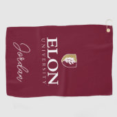 Universiteit van Elon Golfhanddoek (Horizontaal)