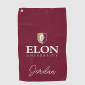 Universiteit van Elon Golfhanddoek (Voorkant)