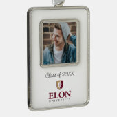 Universiteit van Elon | Klasse van 20XX Verzilverd Omlijst Ornament (Rechts)