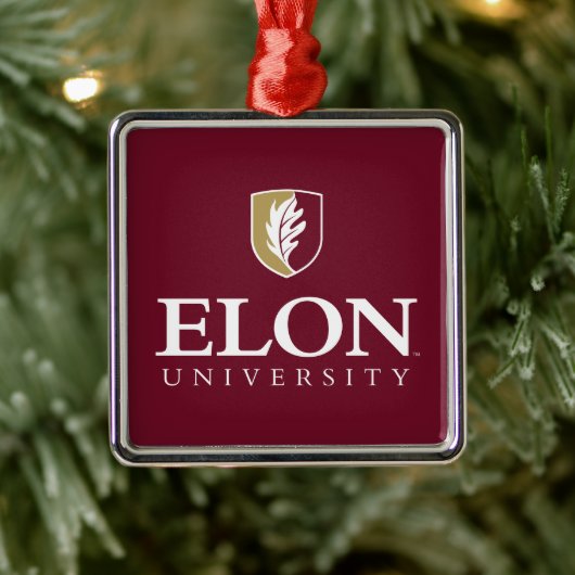 Universiteit van Elon Metalen Ornament (Boom)
