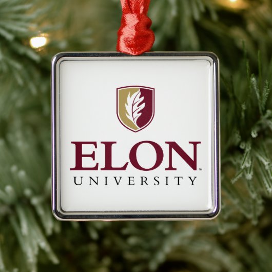 Universiteit van Elon Metalen Ornament (Boom)
