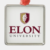 Universiteit van Elon Metalen Ornament (Voorkant)