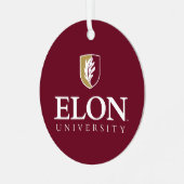 Universiteit van Elon Metalen Ornament (Voorkant links)