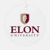 Universiteit van Elon Metalen Ornament (Voorkant)
