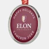Universiteit van Elon Metalen Ornament (Links)