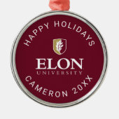 Universiteit van Elon Metalen Ornament (Voorkant)
