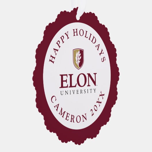 Universiteit van Elon Ornament Kaart (Rechts)