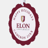 Universiteit van Elon Ornament Kaart (Links)