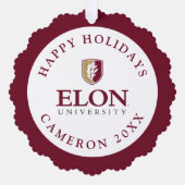 Universiteit van Elon Ornament Kaart (Voorkant)