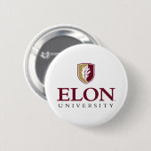 Universiteit van Elon Ronde Button 5,7 Cm (Voorkant /achterkant)