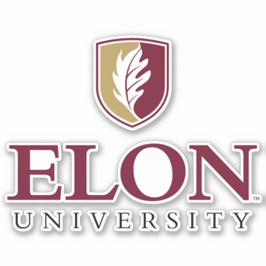 Universiteit van Elon Sticker (Voorkant)