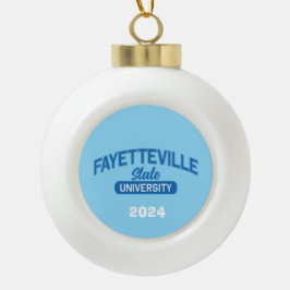 Universiteit van Fayetteville Keramische Bal Ornament