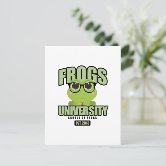 Universiteit van Frogs Briefkaart (Staand voorkant)