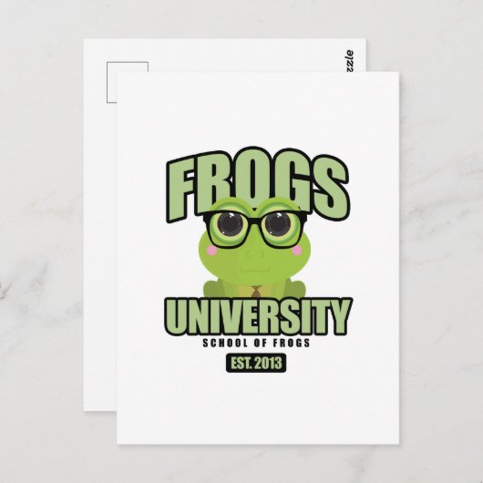Universiteit van Frogs Briefkaart (Voorkant / Achterkant)