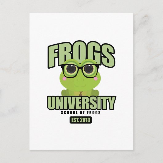 Universiteit van Frogs Briefkaart (Voorkant)
